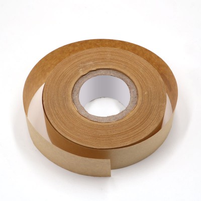 Non Adhesive Heat Seal Seam Kraft Paper Tape For Woven Bag Packing